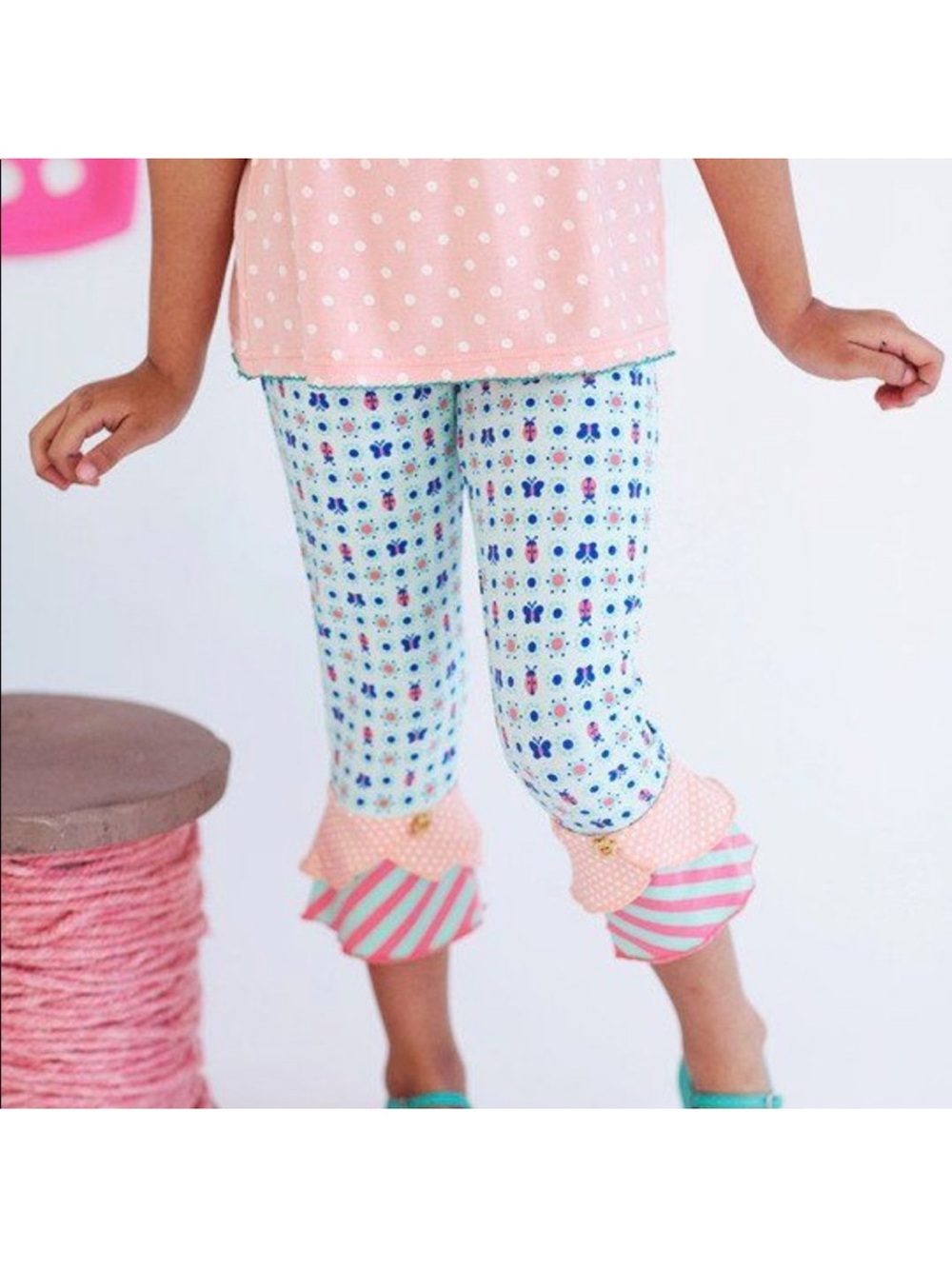 Matilda Jane Patisserie Scrappy Leggings Size 6
